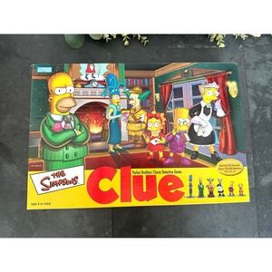 The Simpsons Clue Parker Brothers Classic Detective Game 2nd edition board game